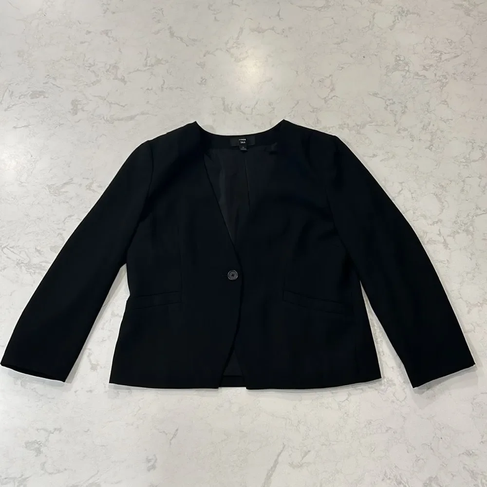 J. Crew 365 Collarless Blazer
